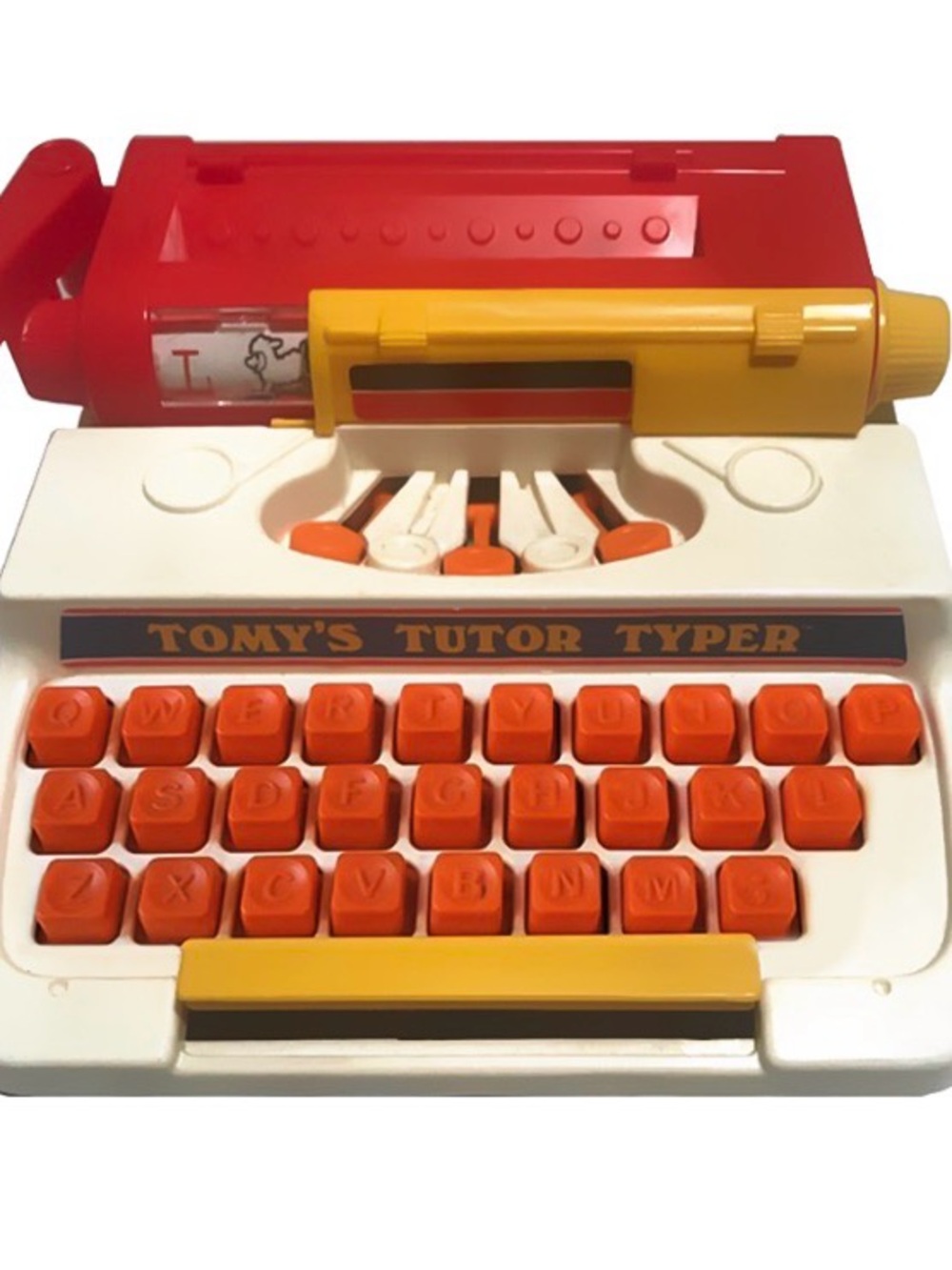 VINTAGE TOY 1977 TOMY’S TUTOR TYPER - an awesome decor piece